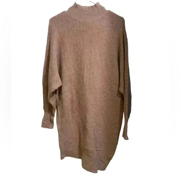 Express Blush Pink Asymmetrical Sweater Dress Size Medium - Picture 1 of 6